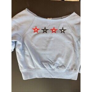 Victoria's Secret PINK Campus Fleece Off-the-Shoulder Sweatshirt Size XS